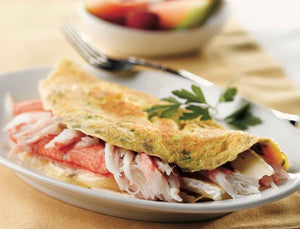 Alaska Crab Omelet with Brie Cheese