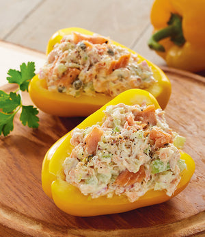 Smoked Salmon Salad in Bell Peppers