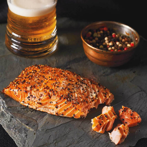 4oz BeerGarden Flavored Hot Smoked Salmon | SeaBear Smokehouse