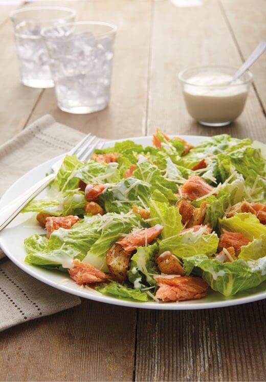 Northwest Smoked Salmon Caesar Salad