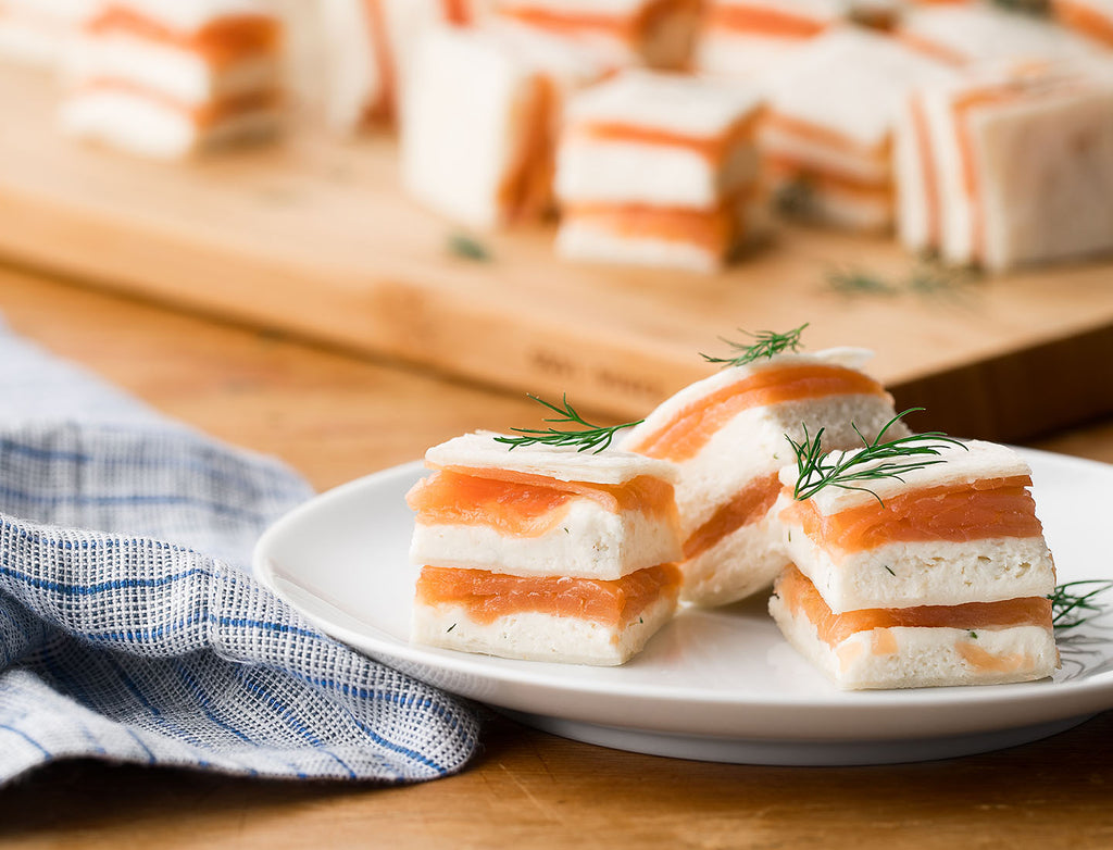 Savory Smoked Salmon Napoleon Bites