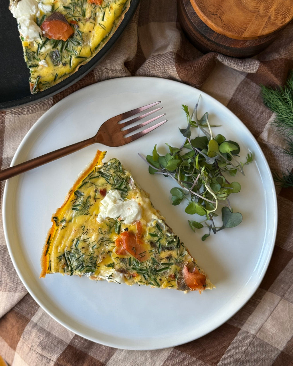 Smoked Salmon Frittata