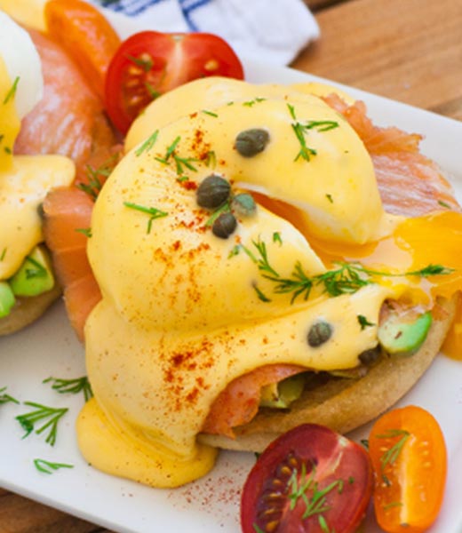 Smoked Salmon Eggs Benedict