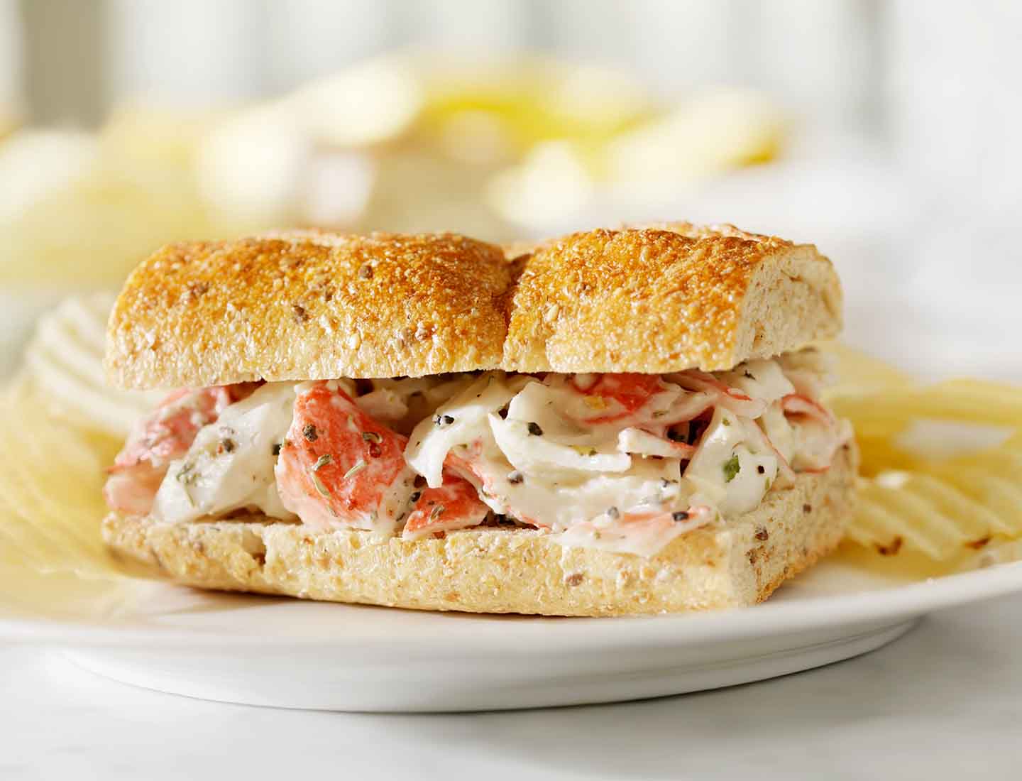 Alaska Crab Salad Sandwich
