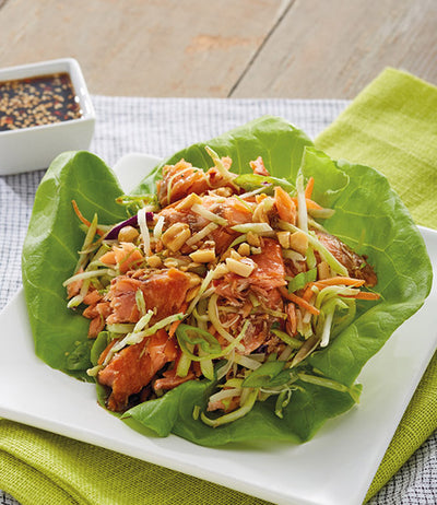 Smoked Salmon Lettuce Wraps