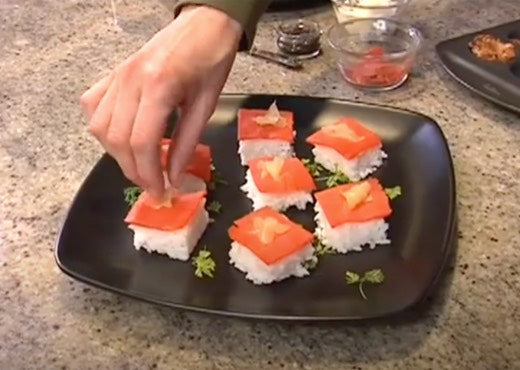 Serving Salmon Hors D’oeuvres