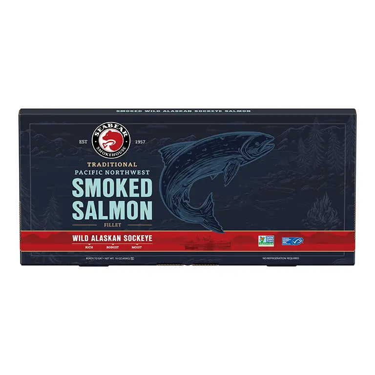 VIP 12-Pack Smoked Wild Sockeye Salmon 1 lb Fillet