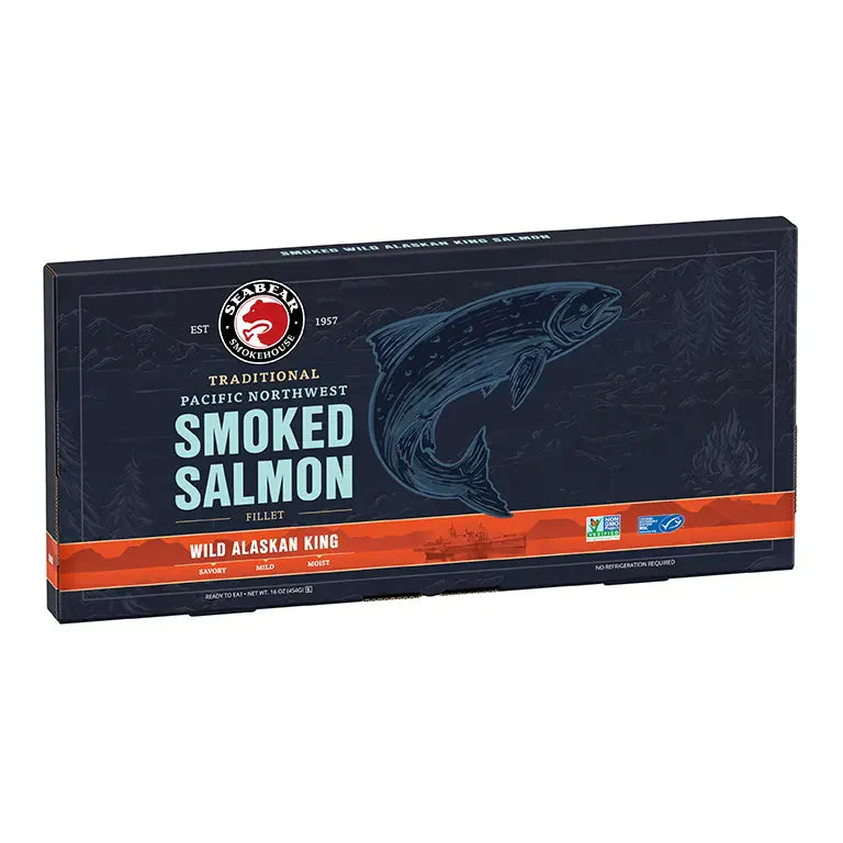 Smoked Wild King Salmon 1 lb Fillet
