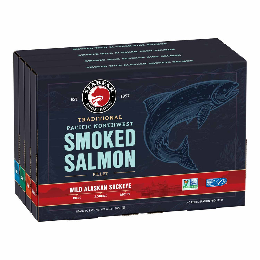 Smoked Wild Salmon Quartet — 24oz