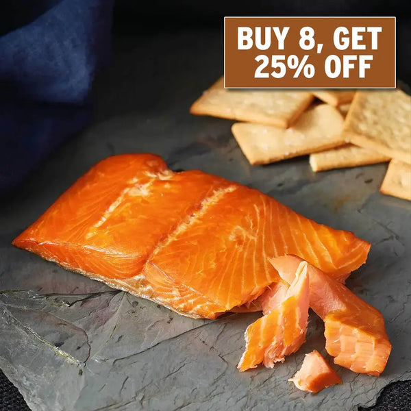 Buy 8, Get 25% Off: Traditional Coho Smoked Salmon