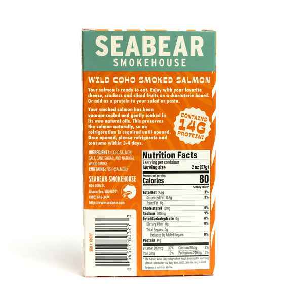 Smoked Wild Coho Salmon Portion — 2oz