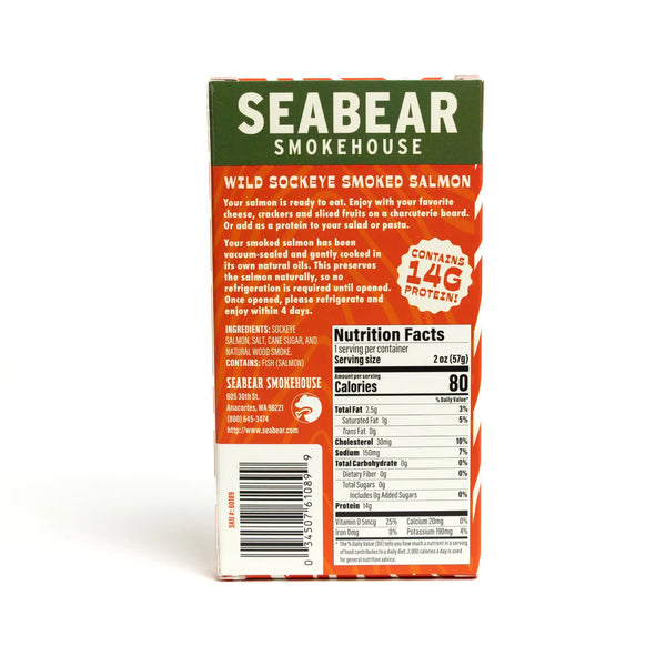 Smoked Wild Sockeye Salmon Portion — 2oz