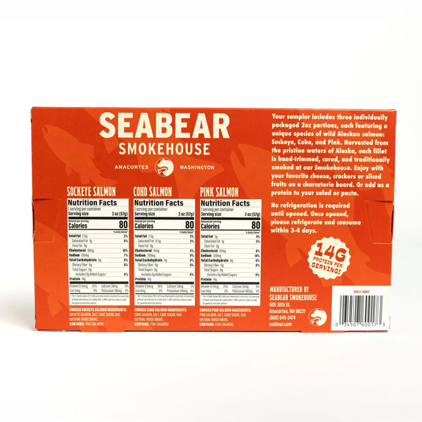 Smoked Wild Salmon Sampler Pack — 6oz