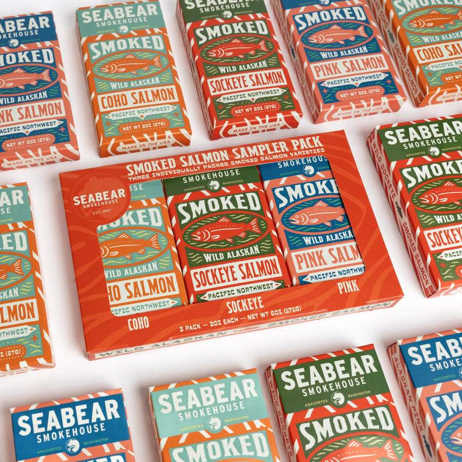 Smoked Wild Salmon Sampler 3-Pack
