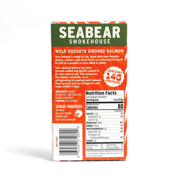 Smoked Wild Sockeye Salmon Portion — 2oz