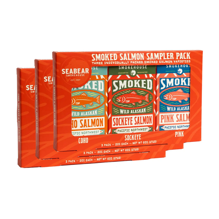 Smoked Wild Salmon Sampler 3-Pack