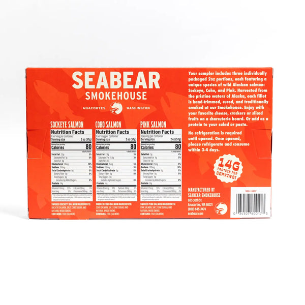 Smoked Wild Salmon Sampler 3-Pack