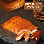 Buy 8, Get 25% Off: Bourbon & Brown Sugar Smoked Salmon