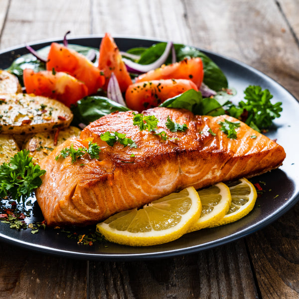 Seared Fillet of King Salmon with Sides | SeaBear Smokehouse