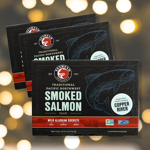 6oz Copper River Smoked Sockeye Salmon 3-Pack