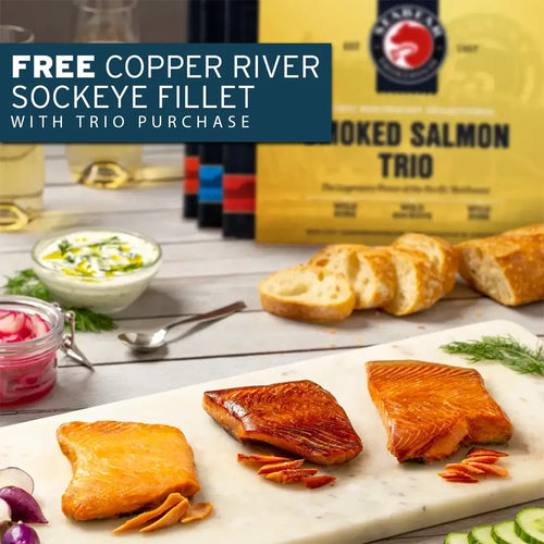 Cyber Monday Exclusive: Smoked Salmon Trio + Free Copper River Fillet