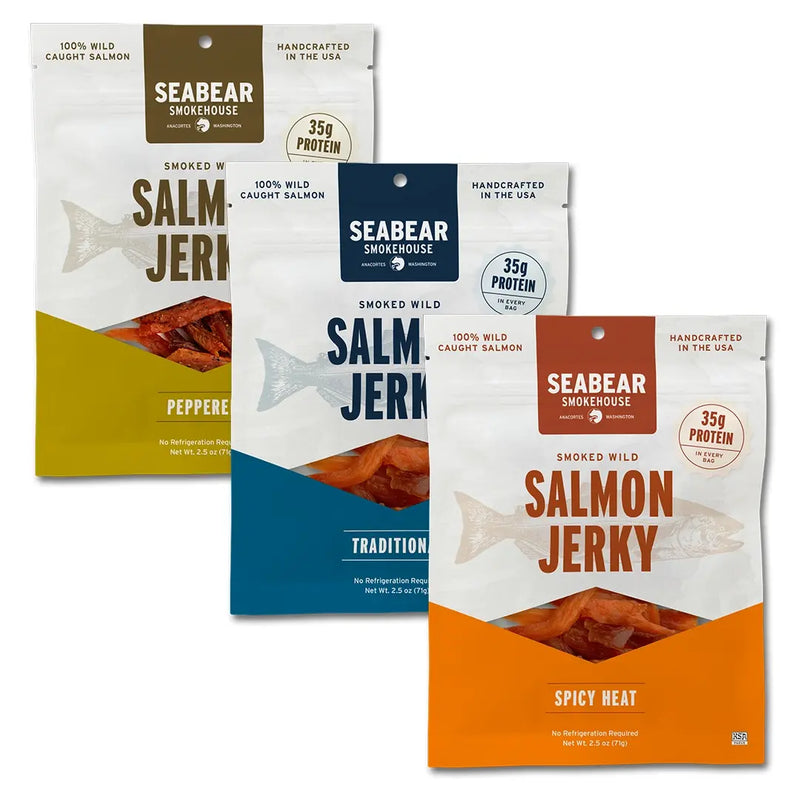 Smoked Wild King Salmon Jerky Trio