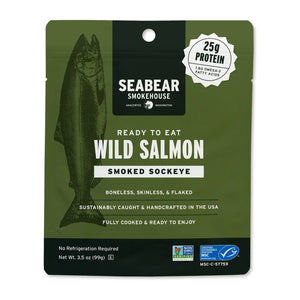 Ready to Eat Smoked Wild Sockeye Salmon