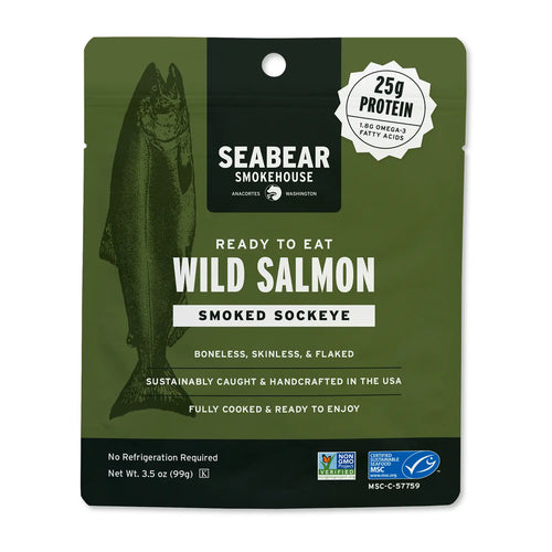 Ready to Eat Smoked Wild Sockeye Salmon