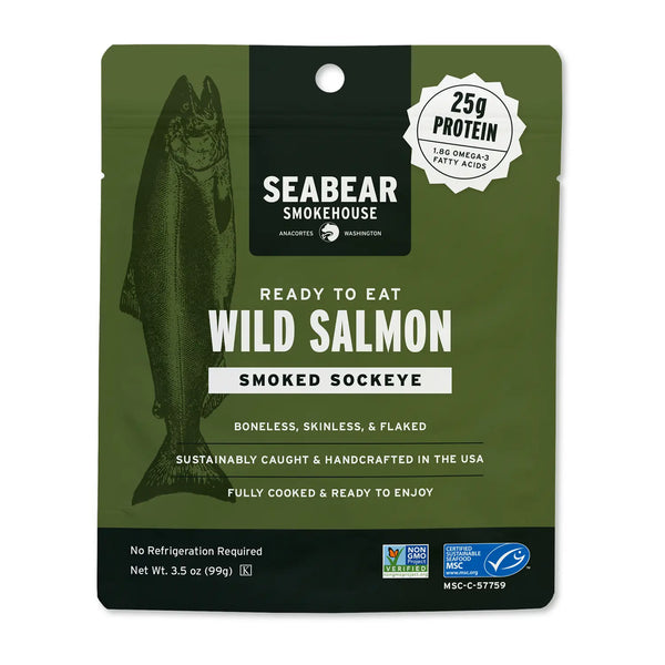 Ready to Eat Smoked Wild Sockeye Salmon