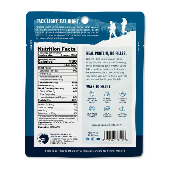 Ready to Eat Wild Sockeye Salmon