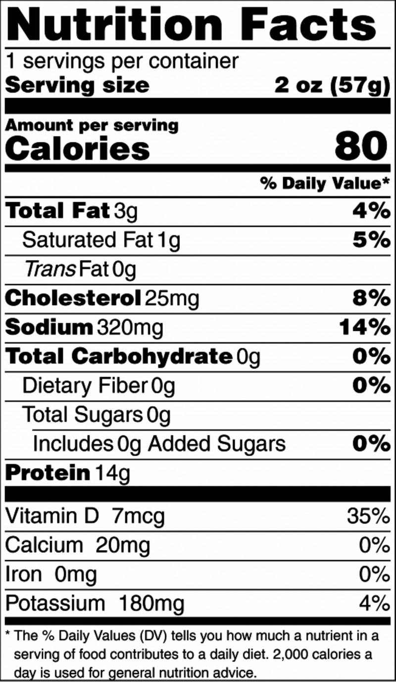 Smoked Pink Salmon 2oz