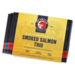 Smoked Salmon Trio product image - three wild smoked salmon gift boxes bounded together | SeaBear Smokehouse