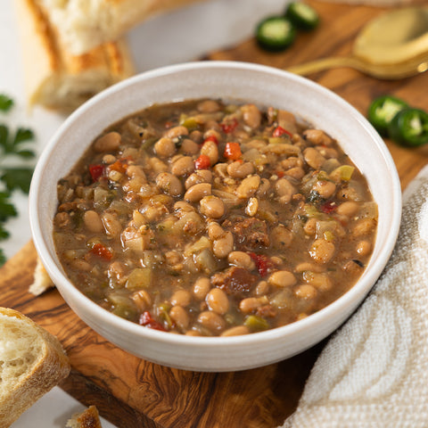 Smoked Salmon Spicy Bean Soup