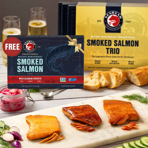 Cyber Monday Offer - Buy A Trio, Get A FREE 6oz Copper River Sockeye Salmon Fillet