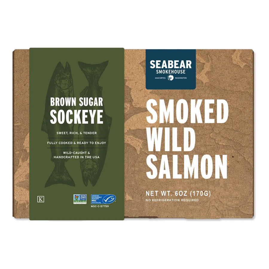 Brown Sugar Smoked Wild Sockeye Salmon — 6oz