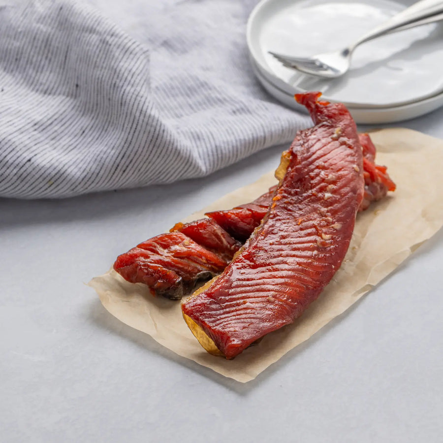 Candied Hot Smoked Sockeye Salmon — 1.5lbs