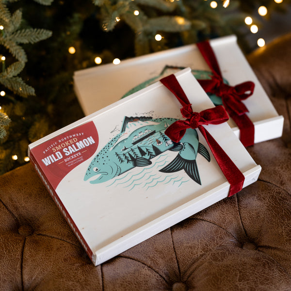 Pacific Northwest Icons Smoked Sockeye Salmon Gift Box 2-Pack