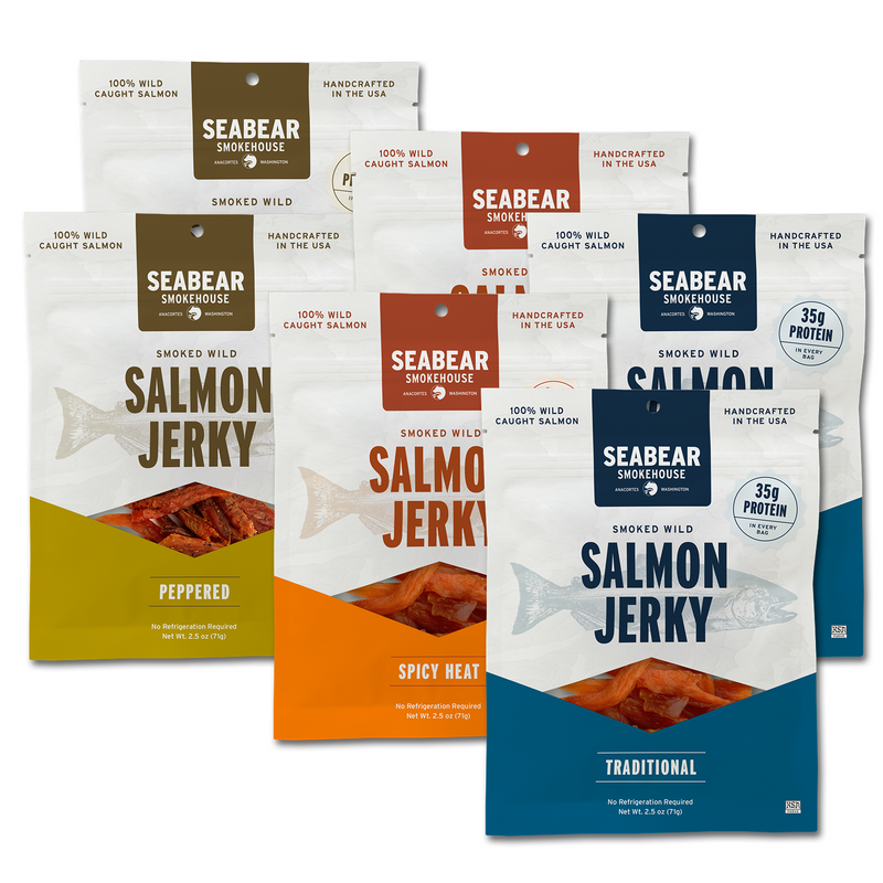 Smoked Wild King Salmon Jerky 6-Pack