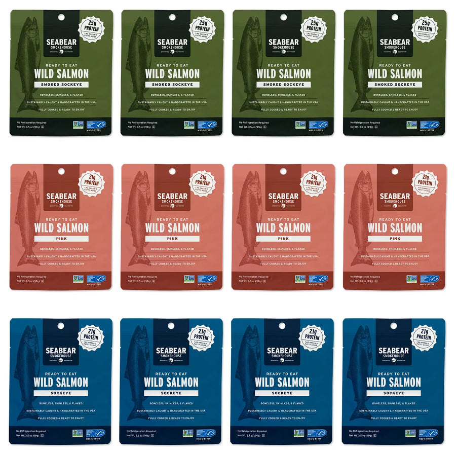 Ready to Eat Wild Salmon Subscription Box