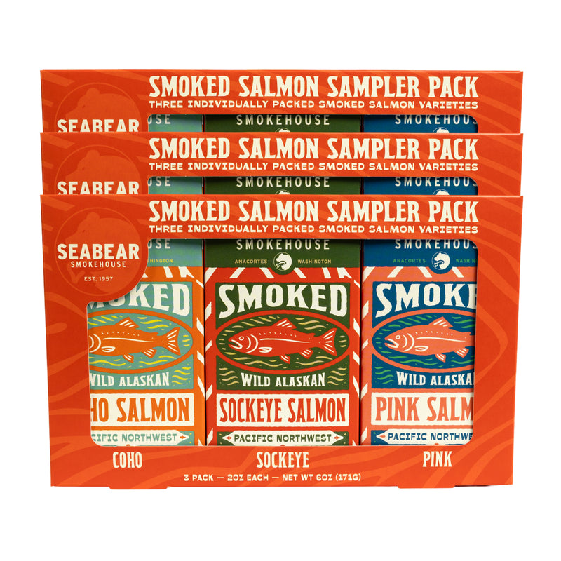 Smoked Wild Salmon Sampler 3-Pack