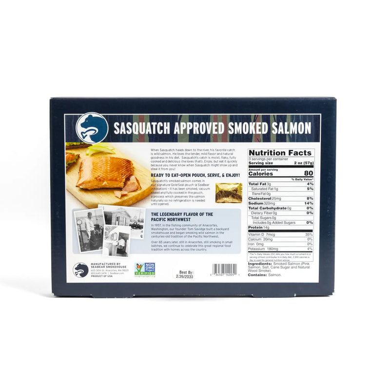 Sasquatch Approved Smoked Salmon 3-Pack