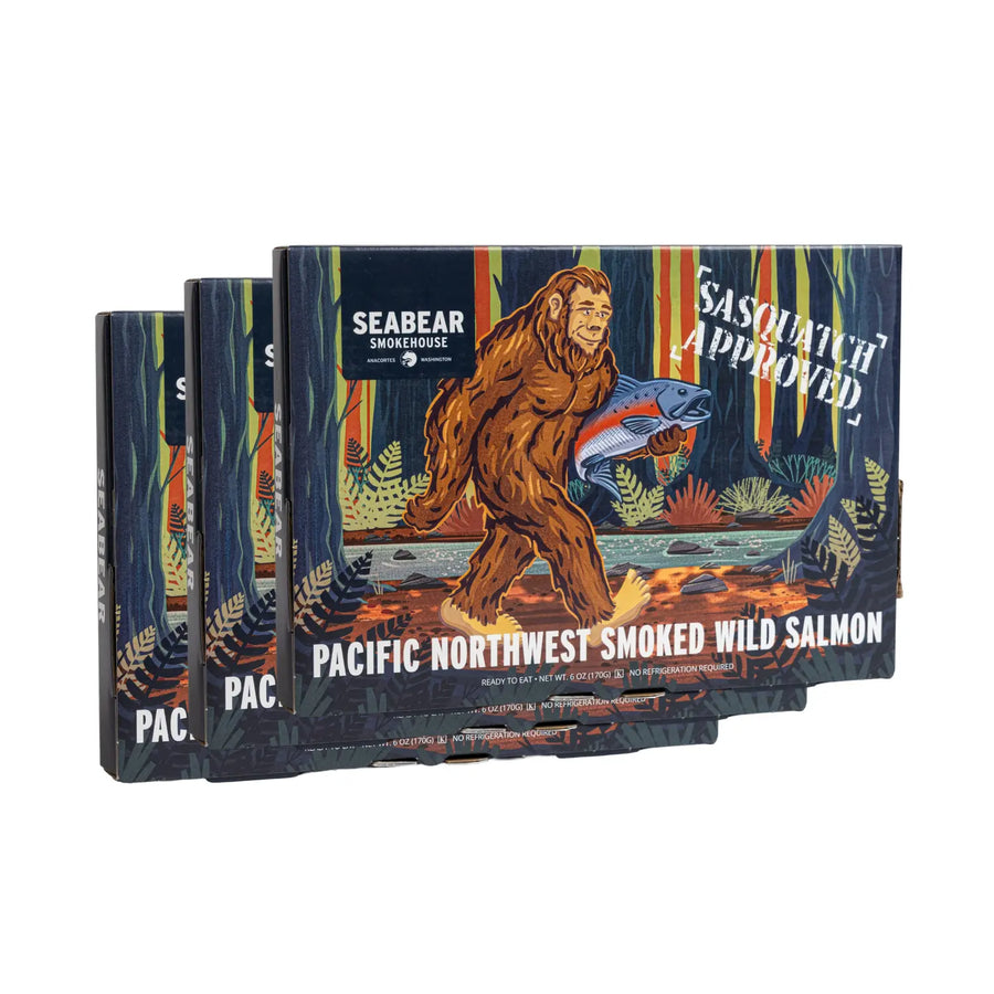 Sasquatch Approved Smoked Salmon 3-Pack