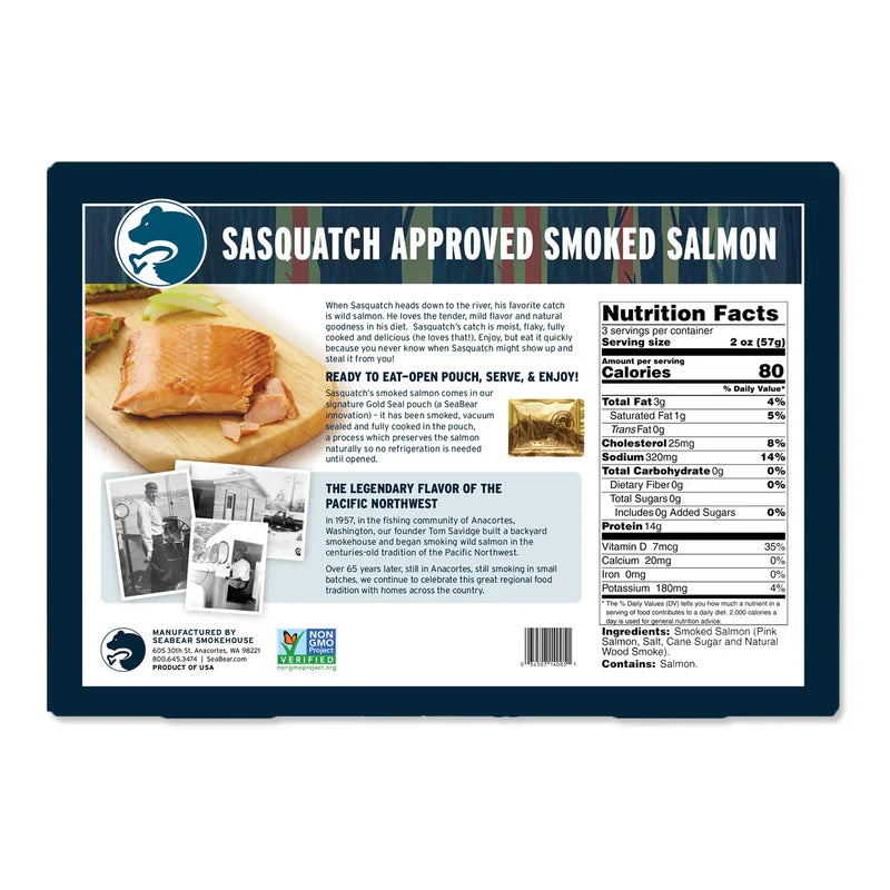 VIP 12-Pack Sasquatch Approved Smoked Salmon Gift Box