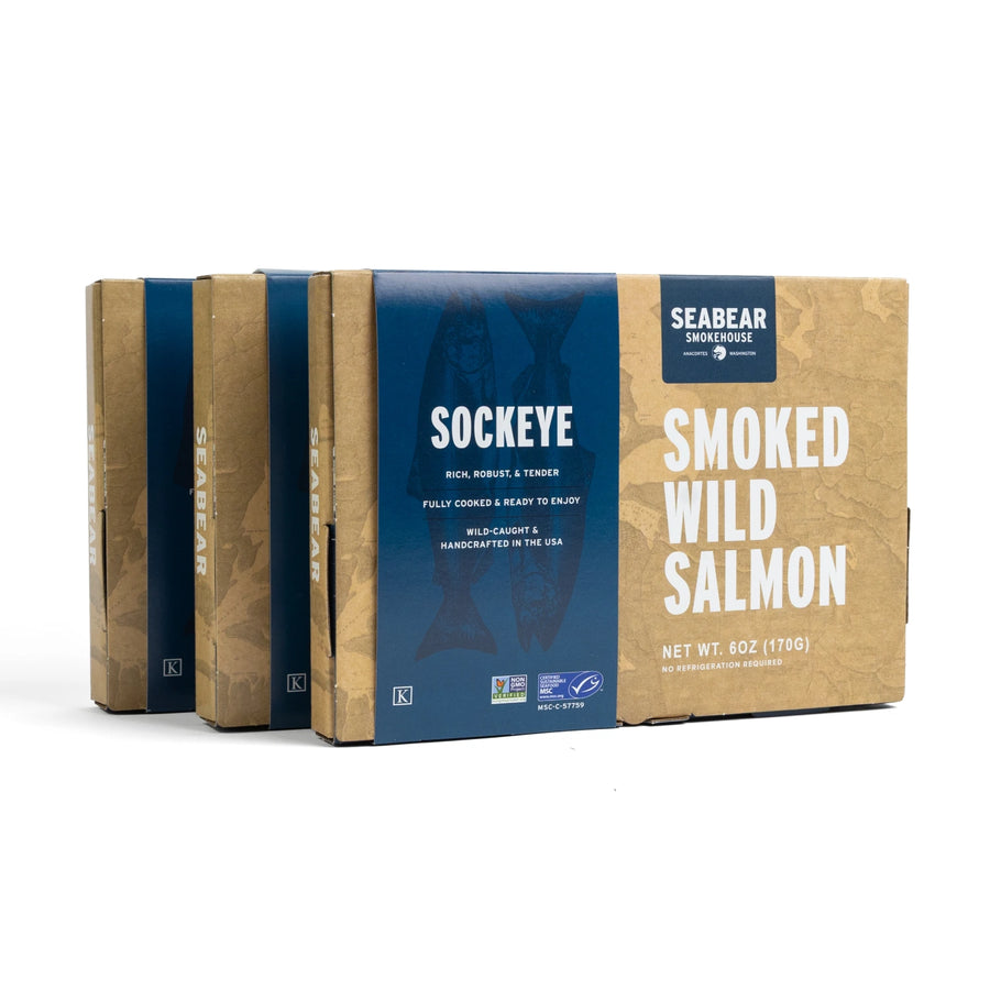 Smoked Wild Sockeye Salmon 3-Pack