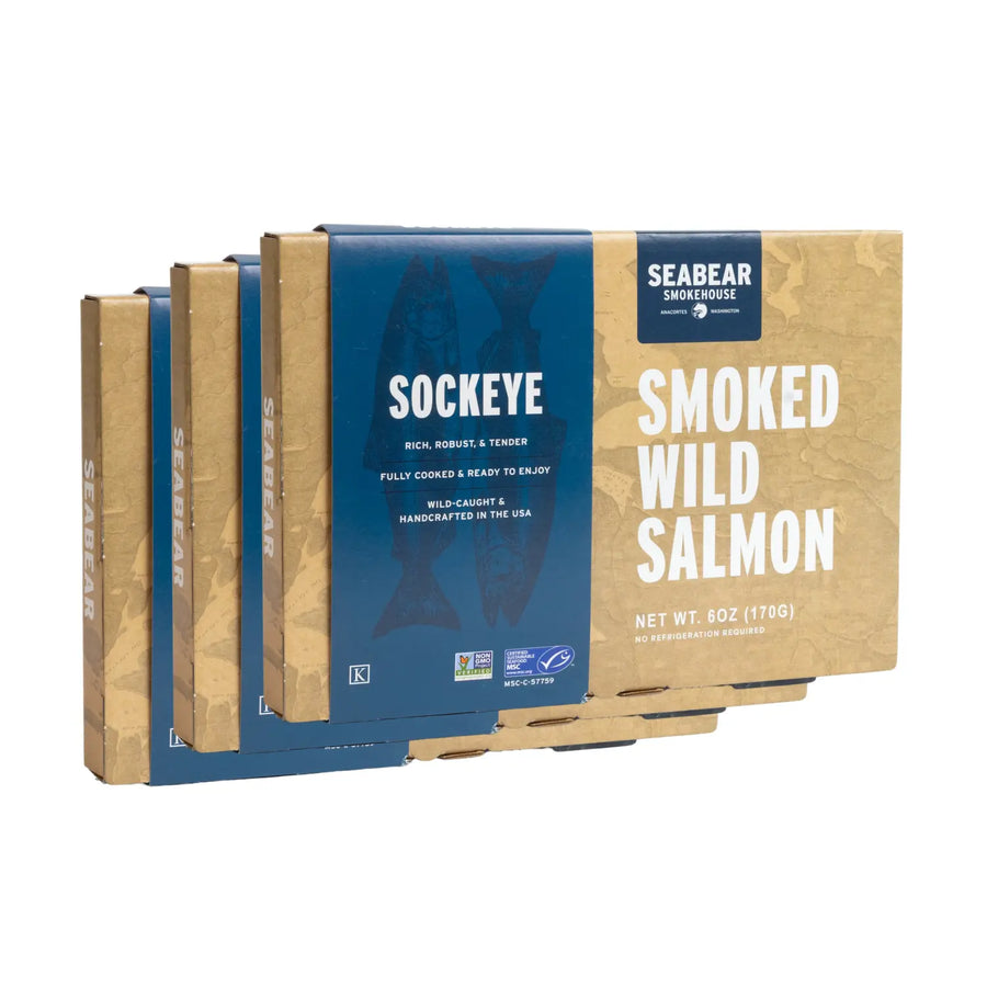 Smoked Wild Sockeye Salmon 3-Pack
