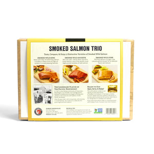 Smoked Wild Salmon Trio — 18oz