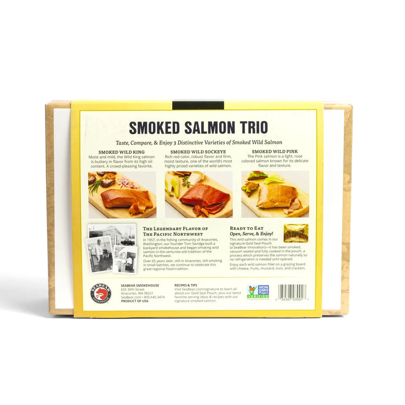 Smoked Wild Salmon Trio — 18oz