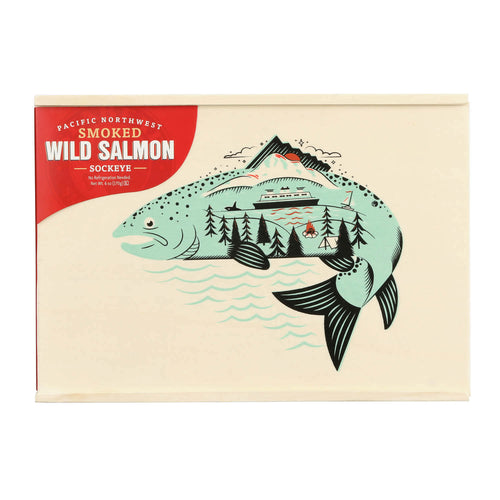 Pacific Northwest Icons Smoked Sockeye Salmon Gift Box