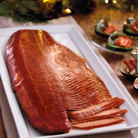 1.5lb Smoked Sockeye Salmon Fillet - Flaked | SeaBear Smokehouse