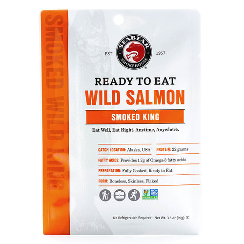 Ready to Eat Wild Salmon Smoked King | SeaBear Smokehouse